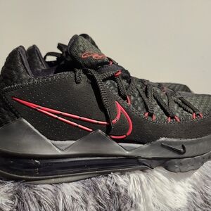 Black and Red Athletic Sneakers